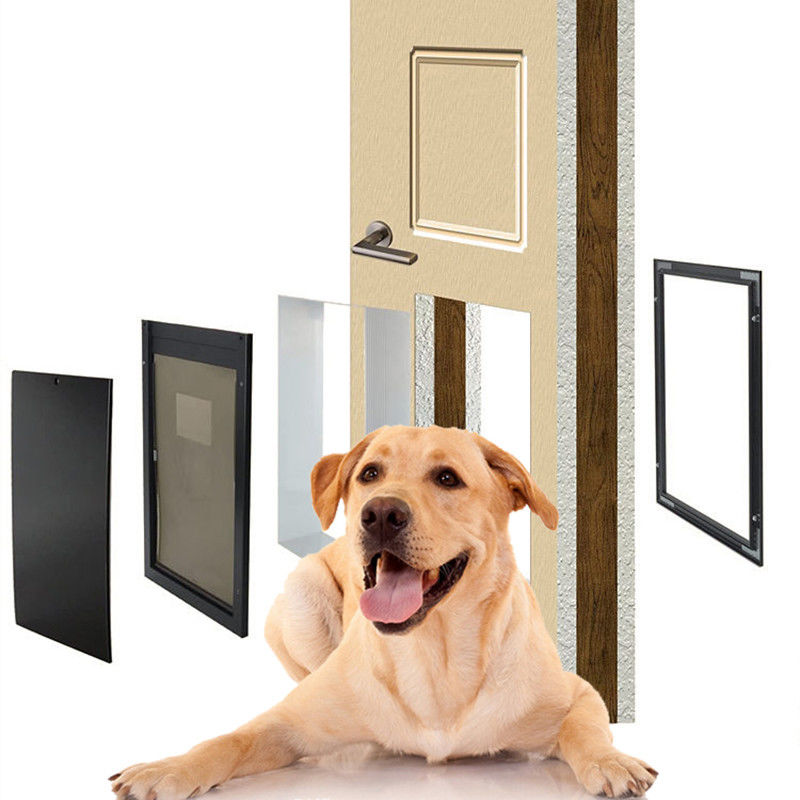 ISO9001 PET ปลอดภัย อลูมิเนียม เปิดประตู PET ปิด 4 ด้าน ปิดด้วยแม่เหล็ก ปิดประตูสุนัข