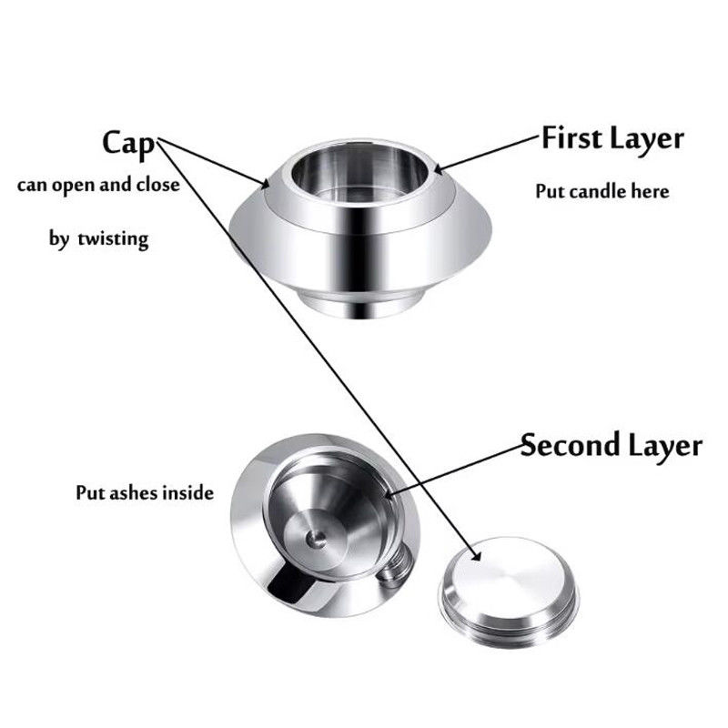 อัลลูมิเนียมที่กําหนดเอง CNC การแปรรูปชิ้นส่วนการเผาไหม้ อูรนที่ระลึก ของที่ระลึก ผู้ถือเทียน ผงประดับโลโก้ฟรี
